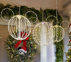 Disney Mickey Mouse Hanging Outdoor Light-Up Decor, Set of 3 | Pottery Barn Kids
