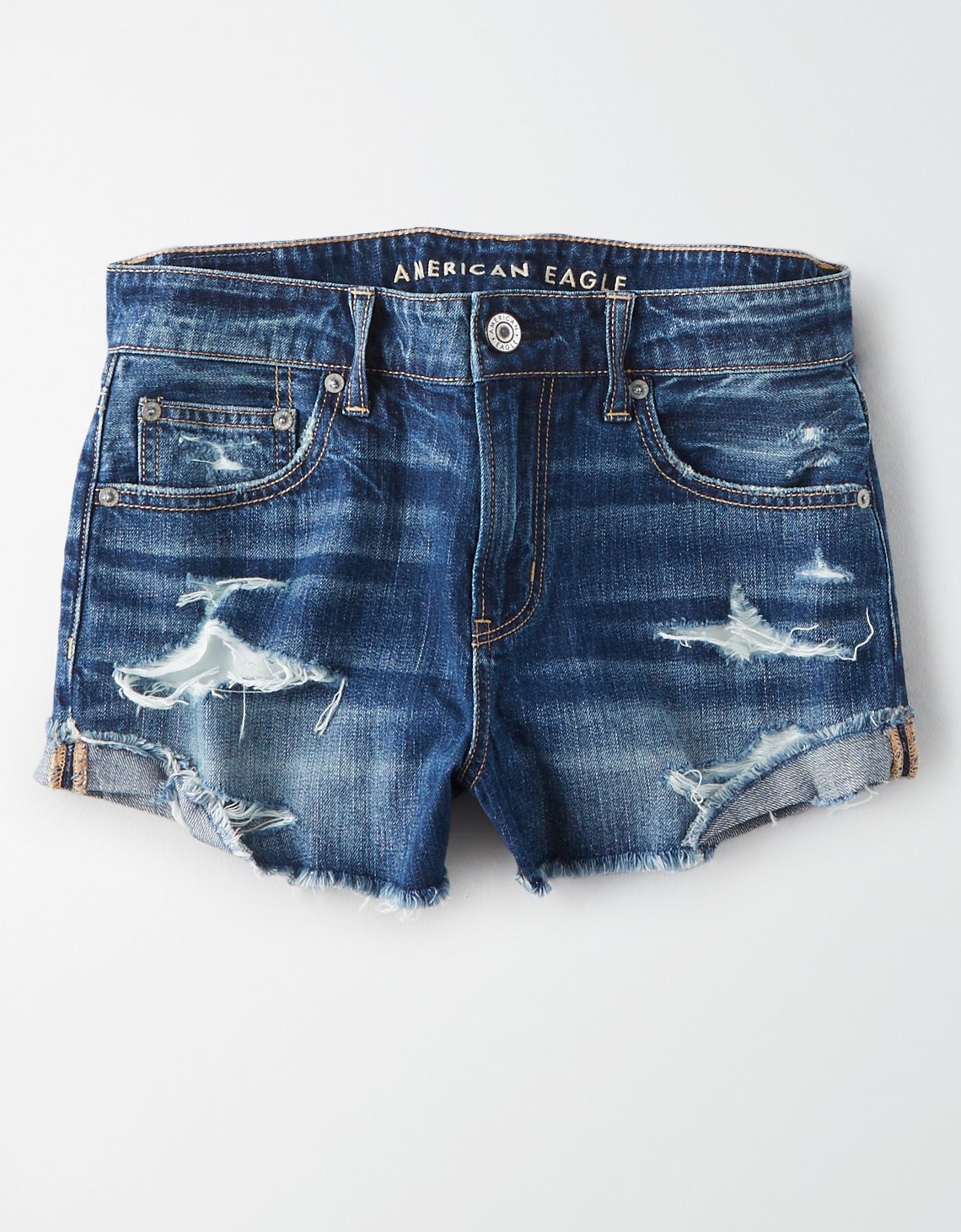 Denim Tomgirl Short Short, Darken Destroy | American Eagle Outfitters (US & CA)