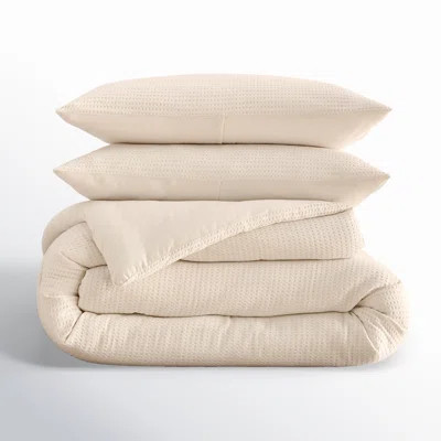 Felix Cotton Waffle Comforter Set | Wayfair North America