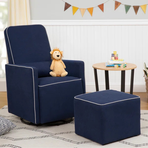 Olive Swivel Glider with Ottoman | Wayfair North America