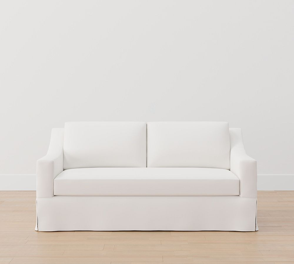 York Slope Arm Slipcovered Sleeper Sofa (72"–81") | Pottery Barn (US)