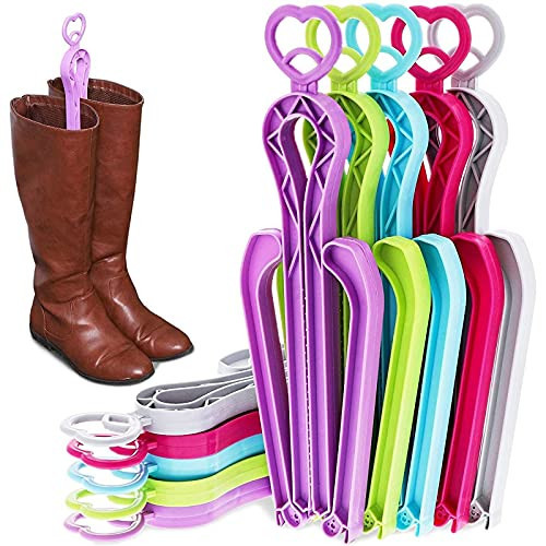 Juvale 10 Pack Boot Shapers for Tall Boots - Folding Boot Trees, Support Stands, Stand Up Inserts for Women and Men (13 Inch) - Boot Shaper Pack - Boot Insert Shape Holders | Amazon (US)