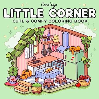 Little Corner: Coloring Book for Adults and Teens, Super Cute Designs of Cozy, Hygge Spaces for R... | Amazon (US)