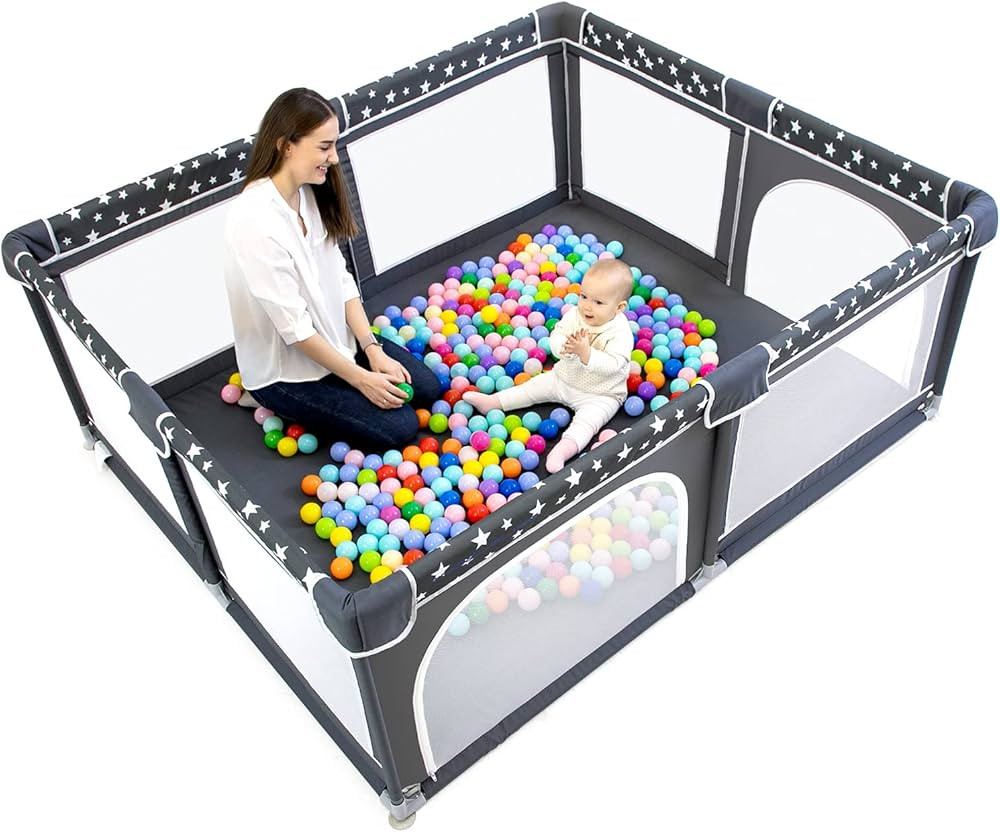 Baby Playpen, ANGELBLISS Playpen for Babies and Toddlers, Extra Large Playard with Gate, Kids Saf... | Amazon (US)