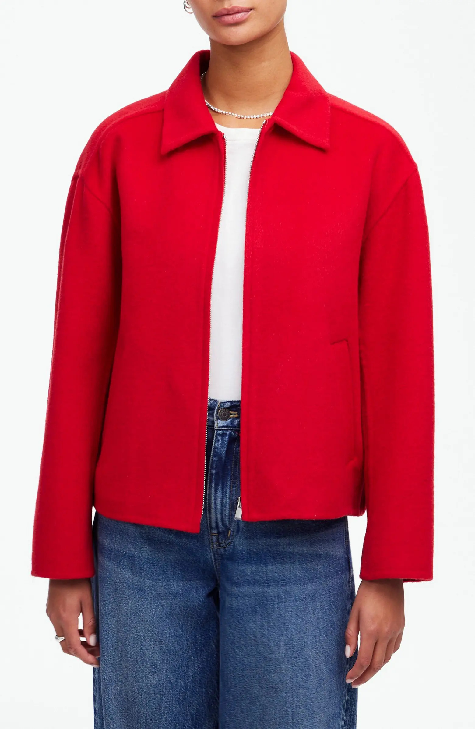 Double Face Round Sleeve Jacket | Nordstrom
