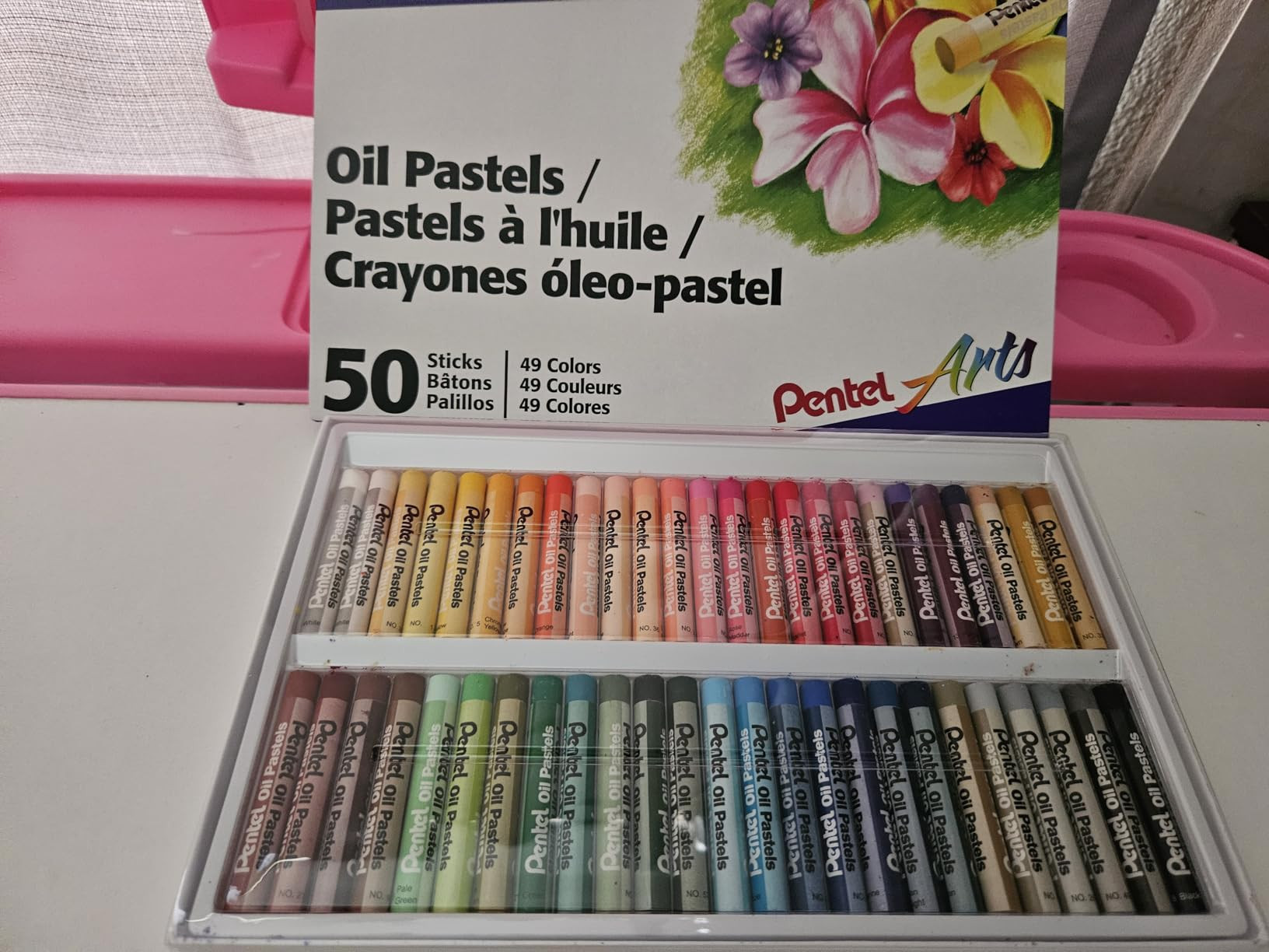 Pentel Oil Pastels 50/Pkg-Assorted Colors | Amazon (US)
