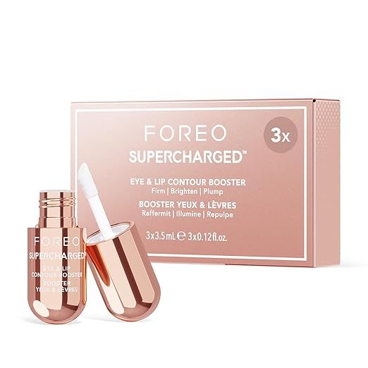 FOREO SUPERCHARGED Eye & Lip Contour Booster Serum - Conductive Gel - Niacinamide Serum - Anti Ag... | Amazon (US)