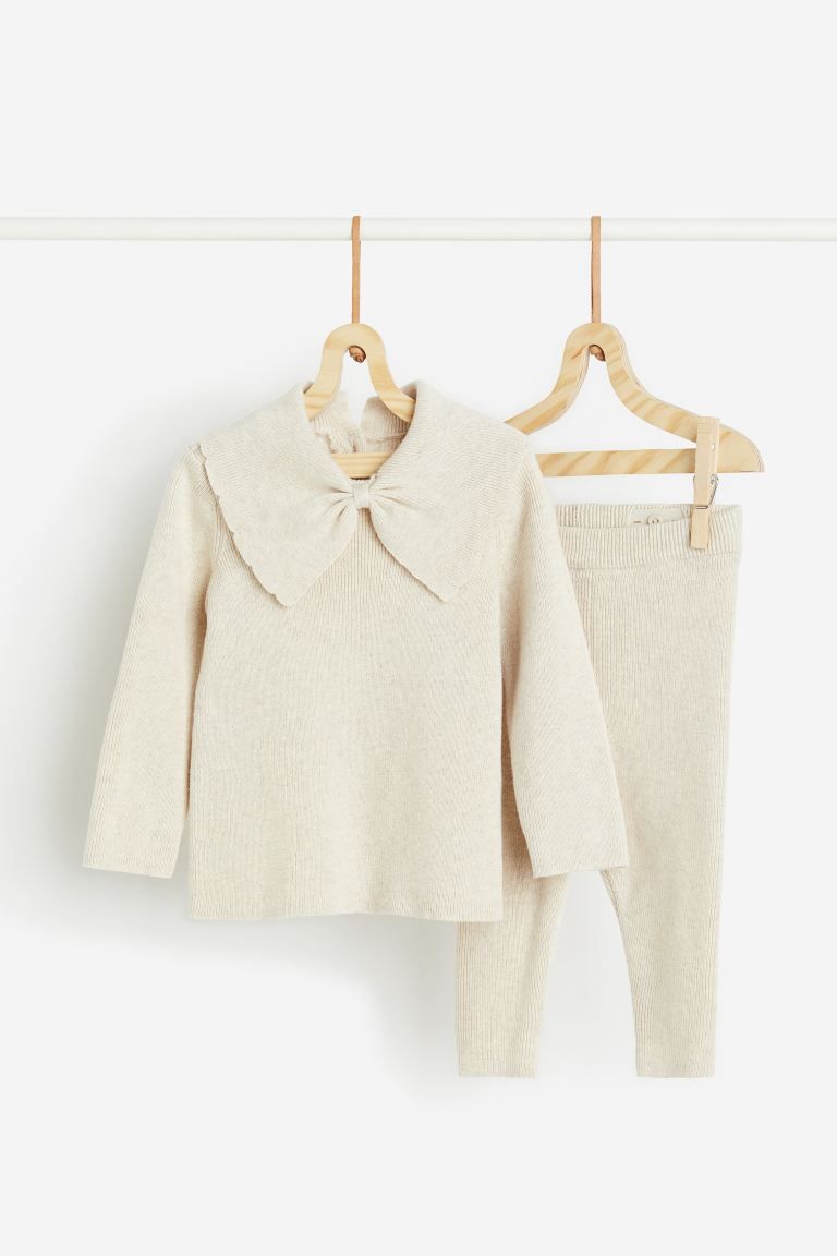 2-piece Knit Cotton Set | H&M (US + CA)