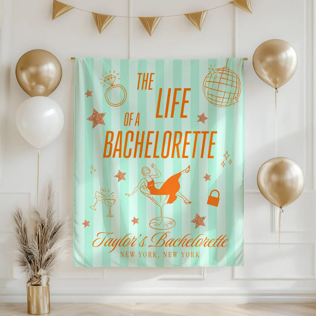 Custom Bachelorette Banner Life of a Bachelorette Banner Bachelorette Showgirl Life Bachelorette ... | Etsy (US)