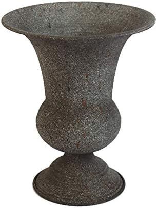 WEIDUOFUN Antique Urn Planter Pedestal Vase Rustic Metal Classic Urn Planter Flower Vase Bowl for... | Amazon (US)