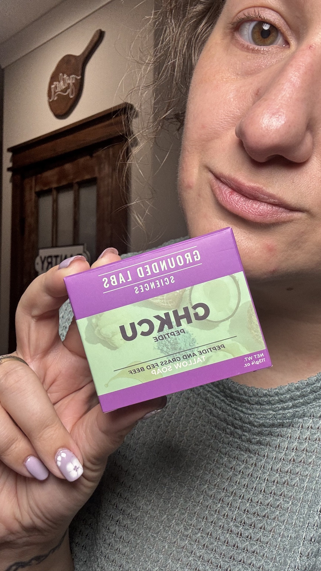 Grounded Labs Sciences, I see you friend! 👀

I sure wish I would have seen you a whole lot sooner than I did, but still. 

Guys this is a tallow BAR SOAP with the GHKCU peptide. ✨

Do some research on that if you aren’t familiar with it and its properties! 🤯🤩

#LTKBeauty #LTKselfcare