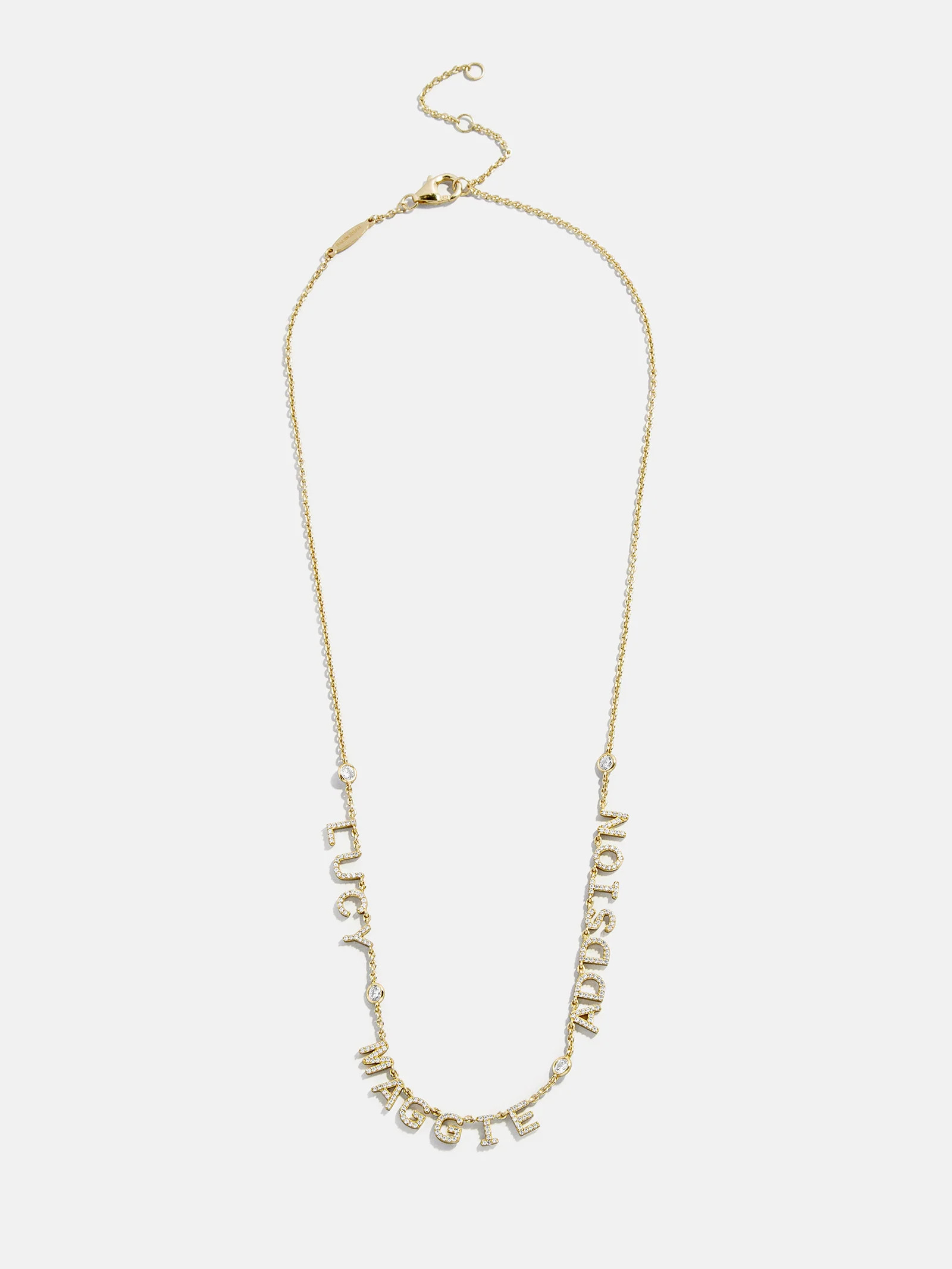 14K Gold Custom Multi Name Necklace - 2 Names | BaubleBar