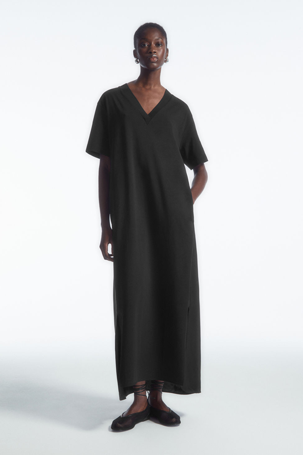 V-NECK MIDI DRESS | COS UK