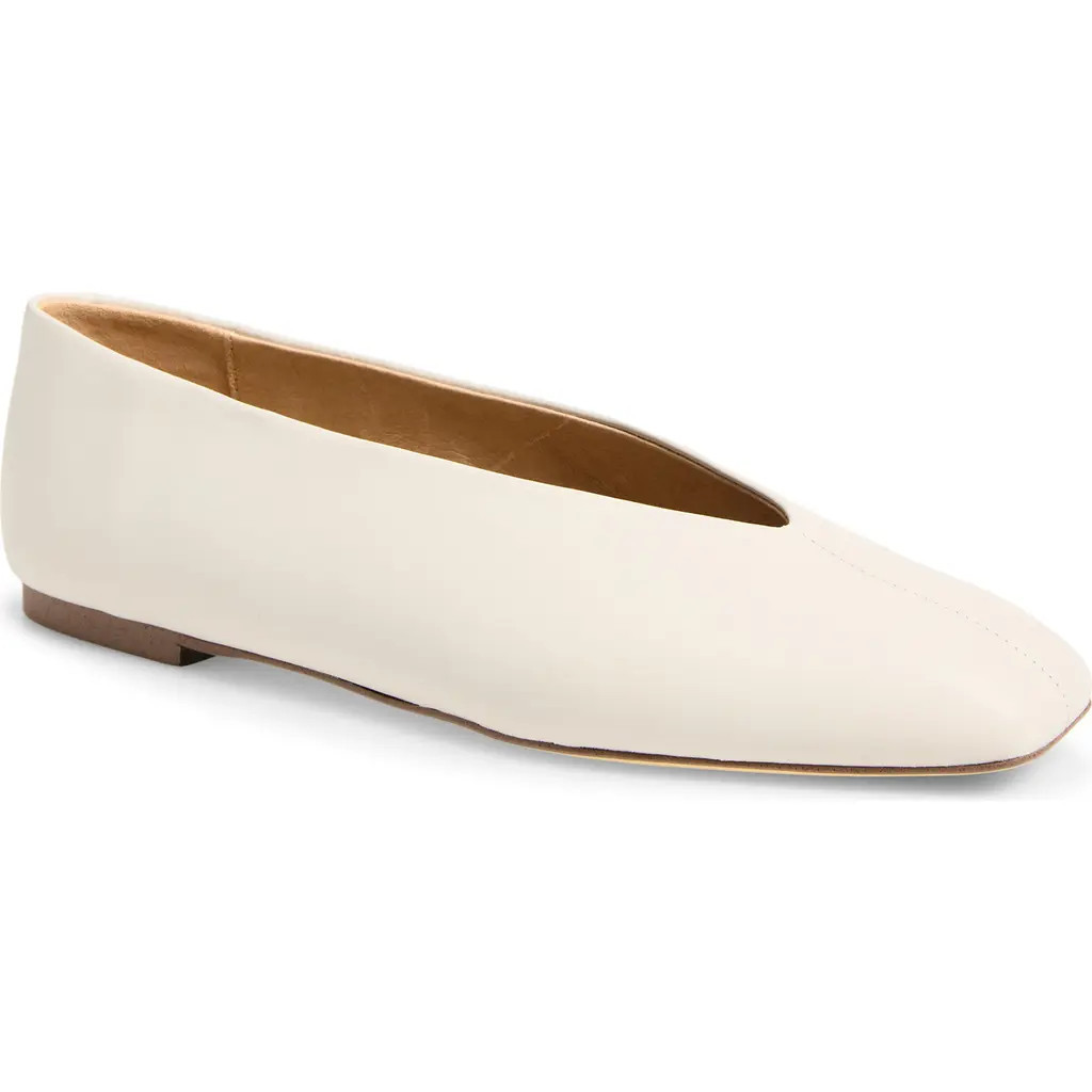 Tony Bianco Brash Flat in Dove Nappa at Nordstrom, Size 9.5 | Nordstrom