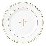 Lenox Federal Gold Block Monogram Dinnerware Bread/Butter Plate, D | Amazon (US)