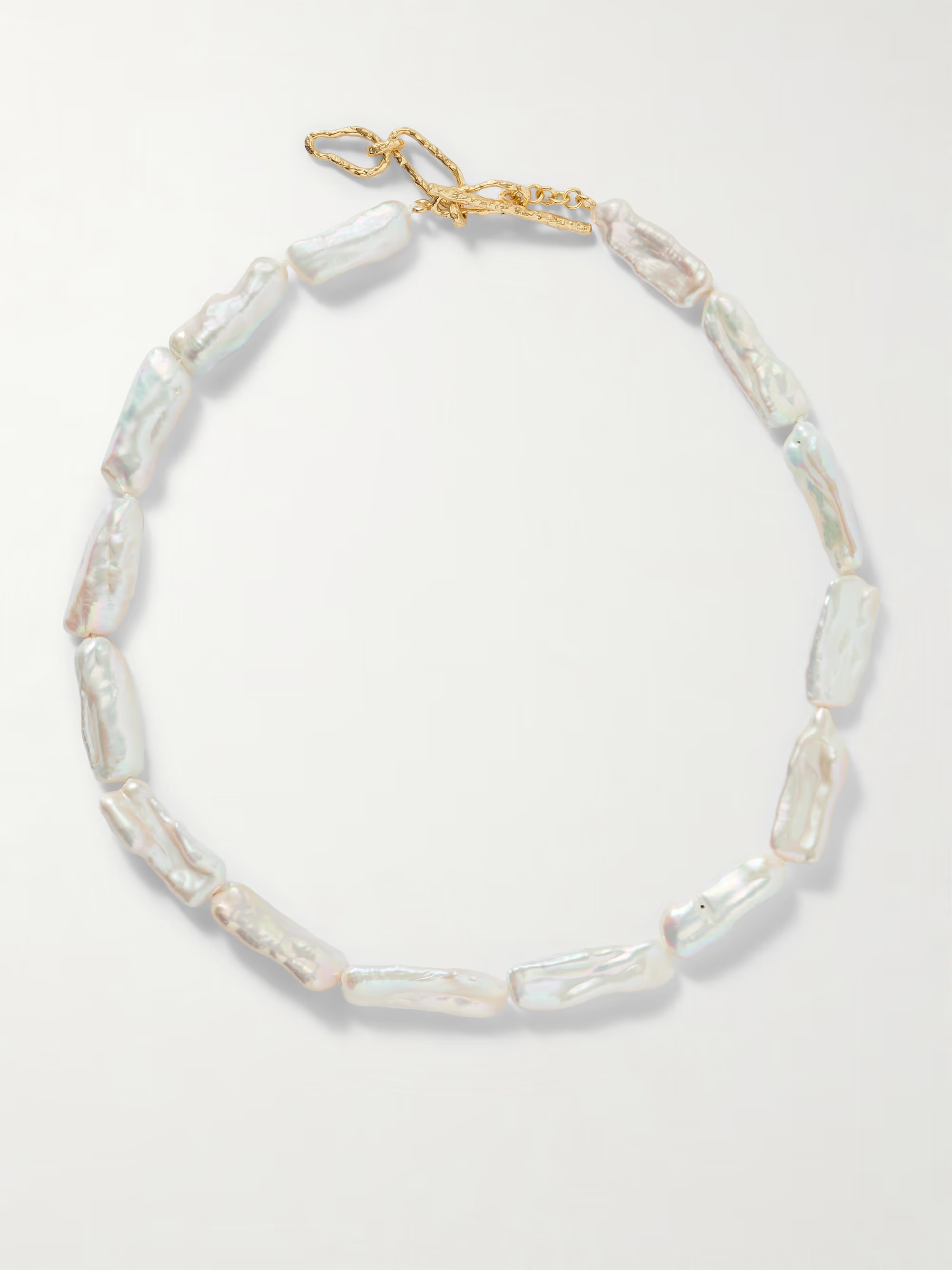 PACHAREEGold-plated pearl necklace | NET-A-PORTER (US)