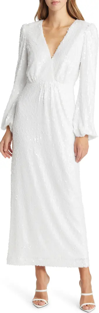 WAYF The Carrie Long Sleeve Sequin Cocktail Dress | Nordstrom | Nordstrom