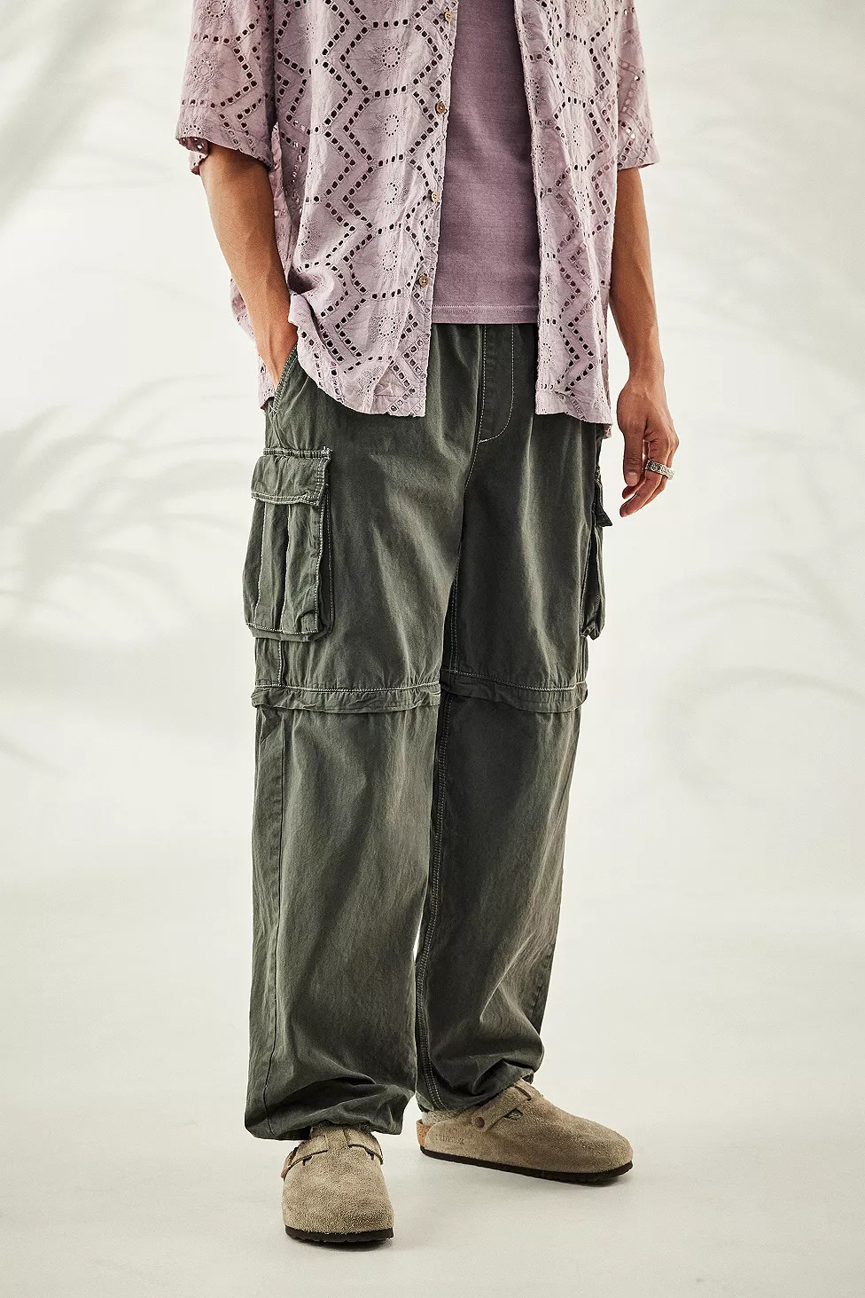 BDG Khaki Zip-Off Cargo Pants | Urban Outfitters (EU)