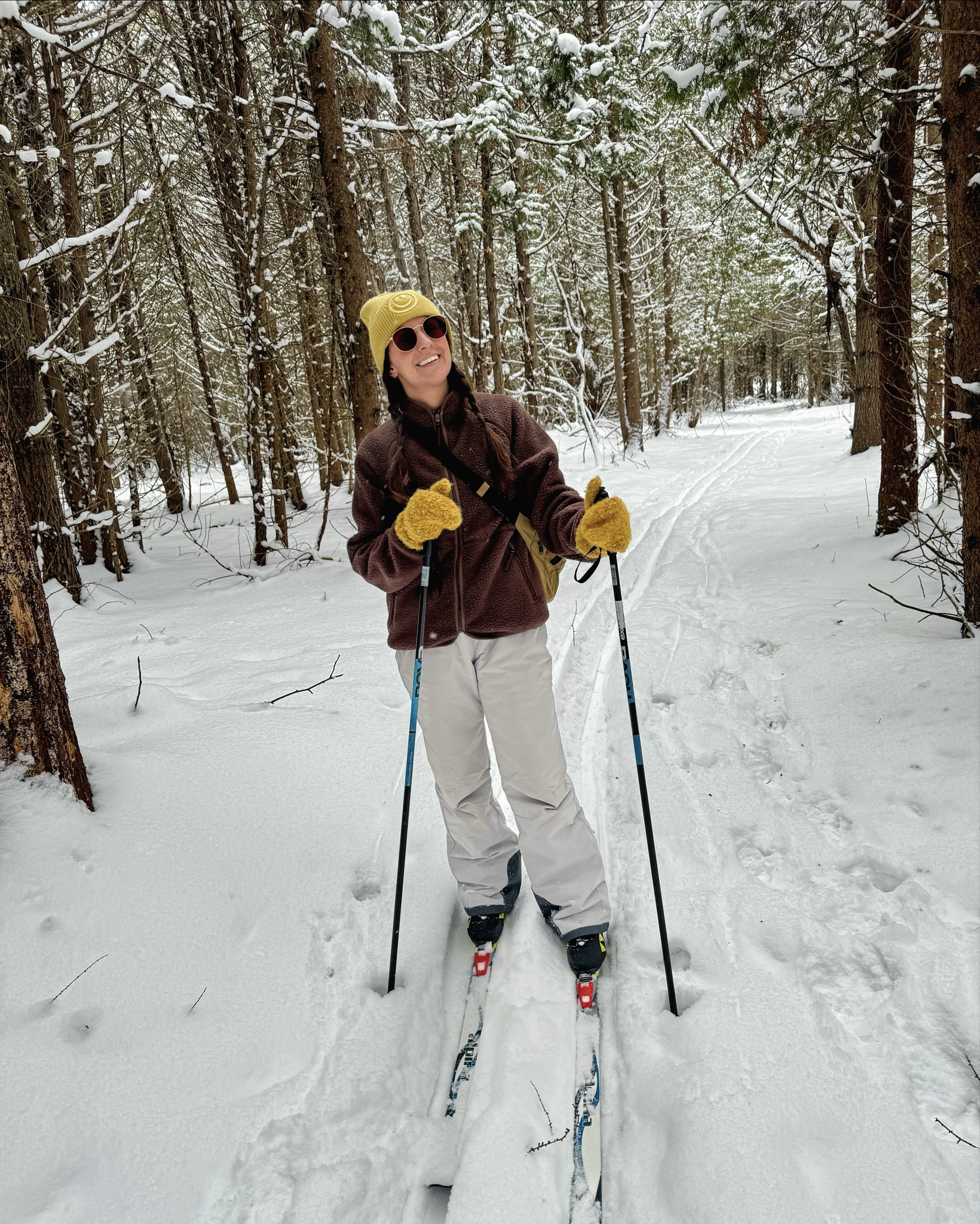 Cross country skiing ❄️🤍

My snow pants are kids’ size xl but I also linked the women’s version. My sherpa is size small. My hat is sold out in yellow but available in other colors so I linked those. Also linked a yellow beanie. My gloves are old so I linked similar ones 

My sunglasses are prescription so I also linked similar ones 


#LTKPetite #LTKFindsUnder100 #LTKSeasonal