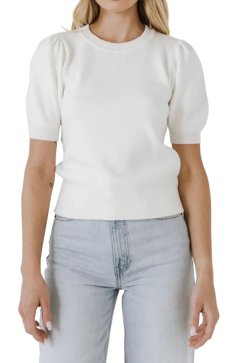 English Factory Puff Sleeve Sweater | Nordstrom | Nordstrom