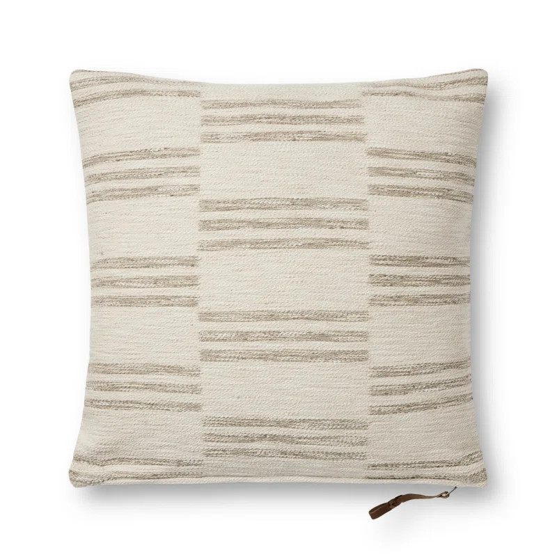 Amber Lewis x Loloi Jay Ivory / Sand Pillow | Wayfair Professional