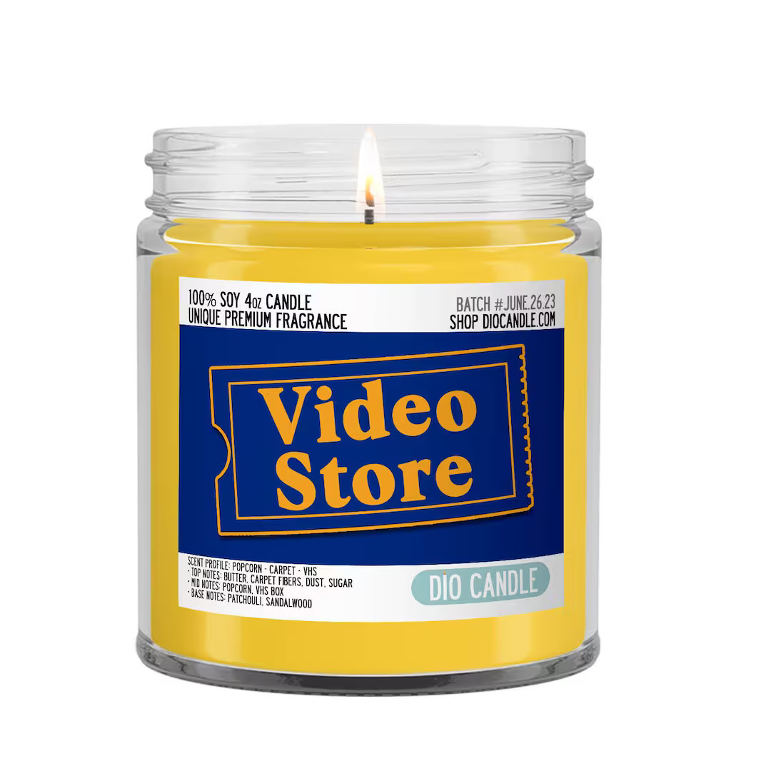Video Store Scented Candle Smells Like VHS Carpet and - Etsy | Etsy (US)