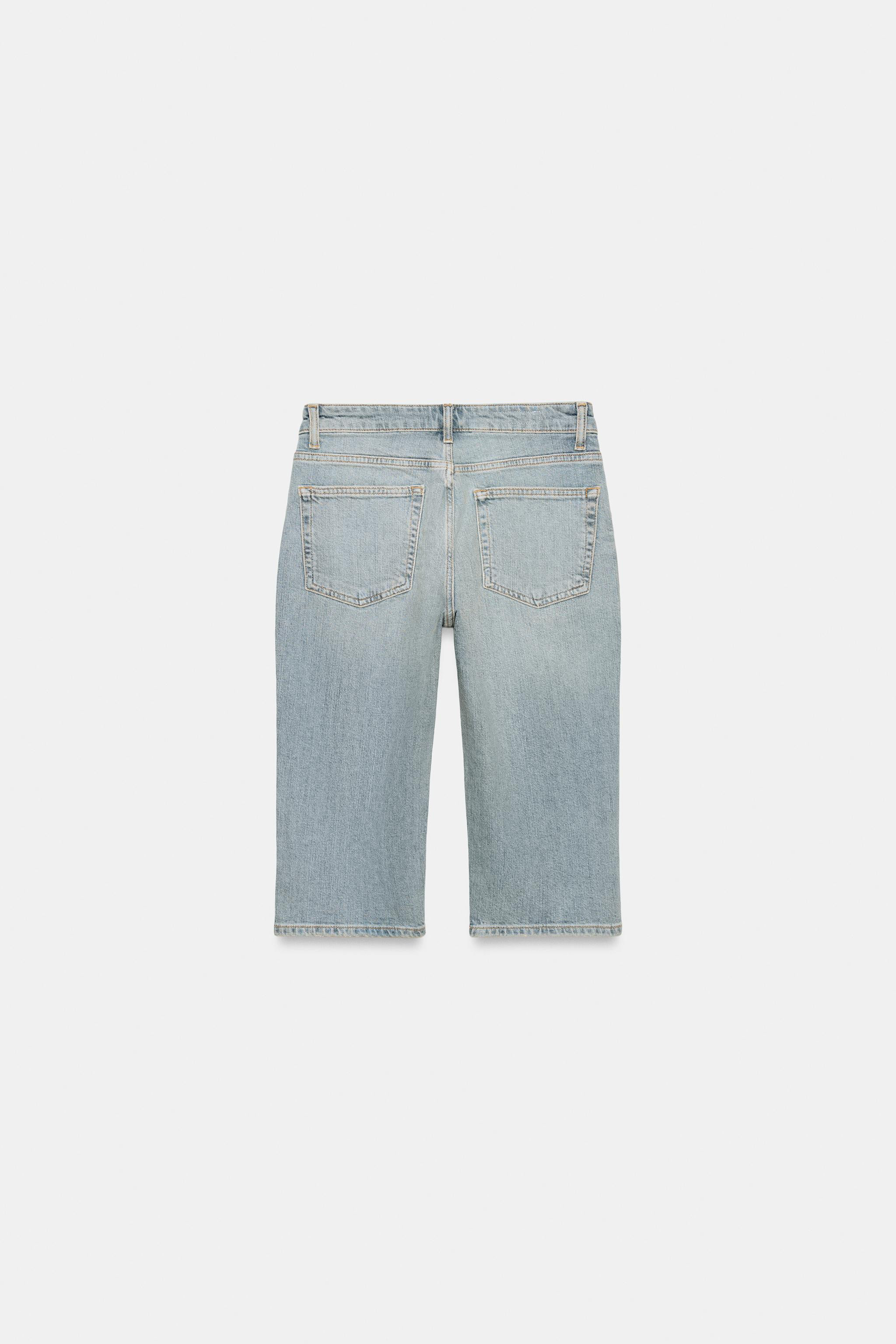 TRF MID-RISE CAPRI JEANS | Zara Canada