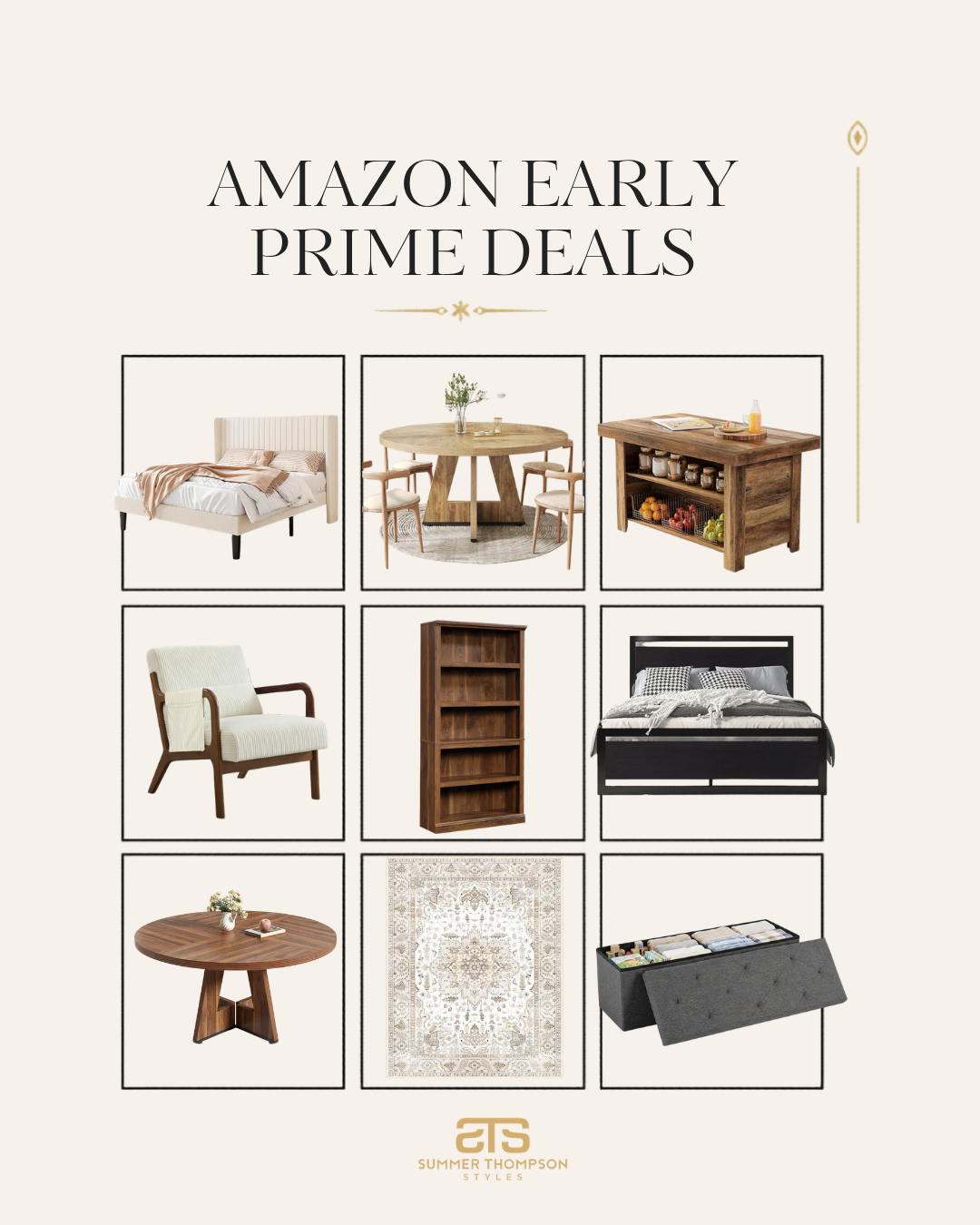 Amazon Early Prime Day furniture deals are here and this roundup is so good it was impossible to narrow down. From the most beautiful upholstered beds and warm wood dining sets to a corduroy accent chair, vintage inspired rug and everything in between, these are the pieces that will completely transform your home at the best prices of the year!

#amazonfinds #amazonhome #amazonfurniture #primedaydeals #earlyprimeday #homedecor #homeinspo #interiordesign #furniturefinds #bedroomdecor #livingroomdecor #diningroomdecor #elevatedhome #homeinspiration 

 #LTKU #LTKHome #LTKSaleAlert