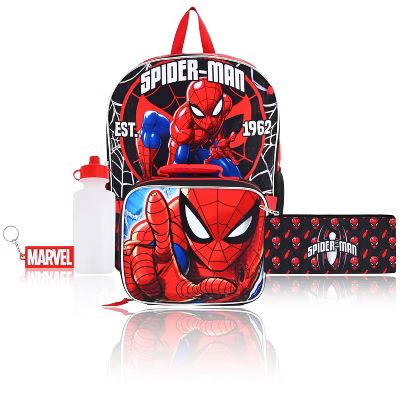 Marvel Kids' 5pc 16" Backpack Set with Lunch Bag - Spider-Man | Target