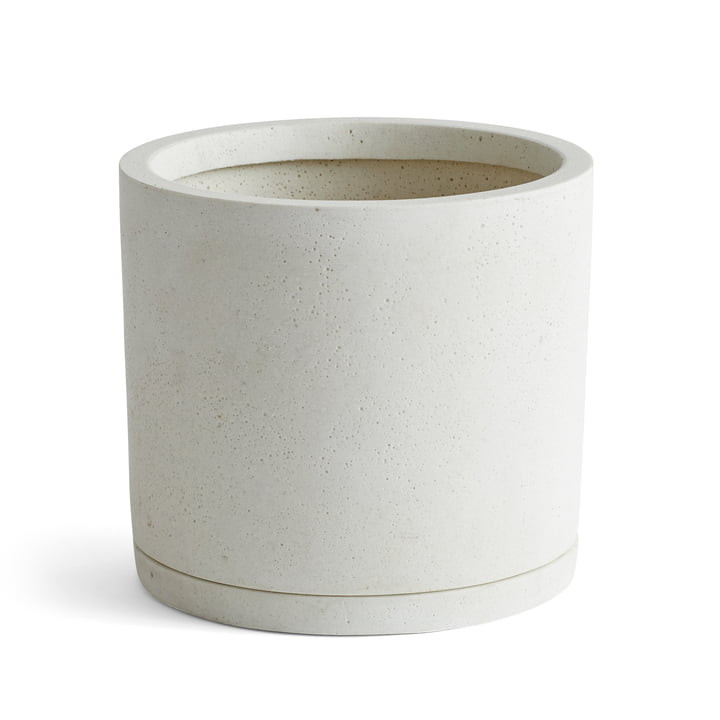 Blumentopf mit Untersetzer (zylindrisch) von Hay | Connox | Connox DE