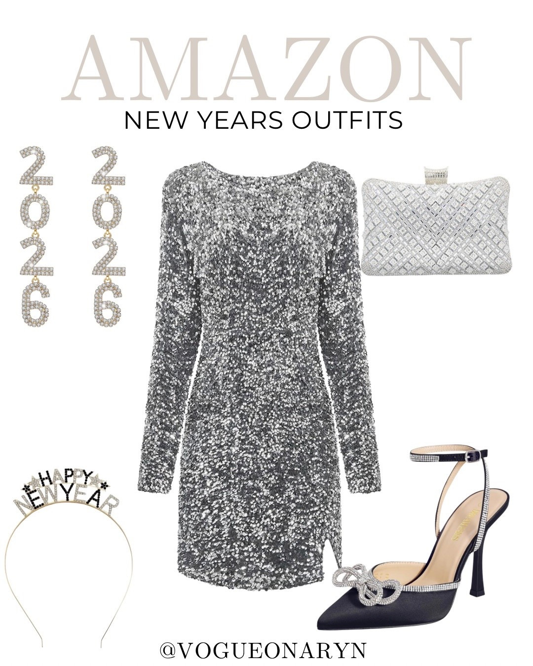 Amazon  New Year’s Eve outfits, amazon dresses, Amazon fashion , silver sequin dress , NYE look 

#LTKPetite #LTKOver40 #LTKFindsUnder100
