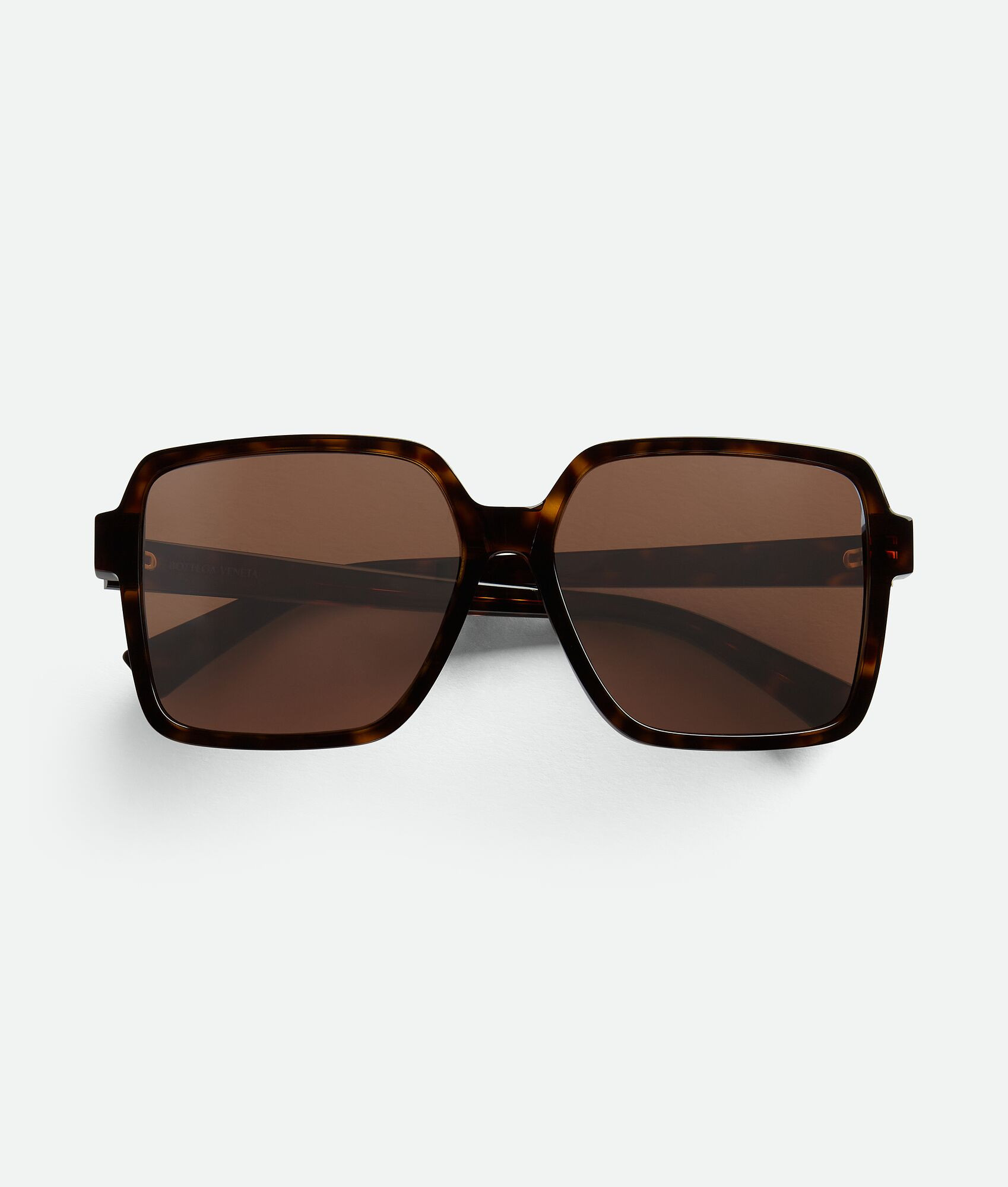 Soft Square Sunglasses in Havana/brown | Bottega Veneta US | Bottega Veneta