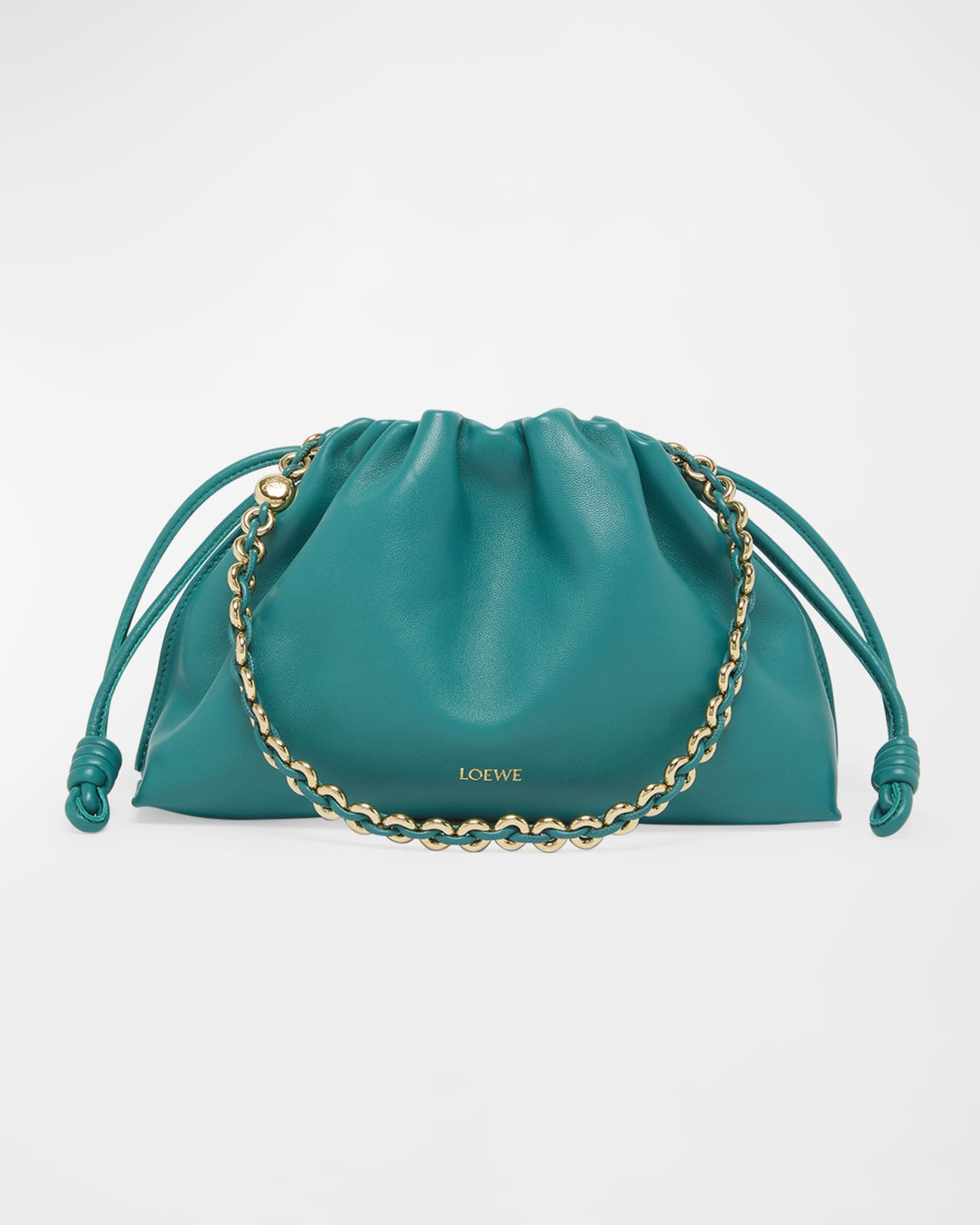 Flamenco Bag in Napa Leather with Detachable Chain | Neiman Marcus