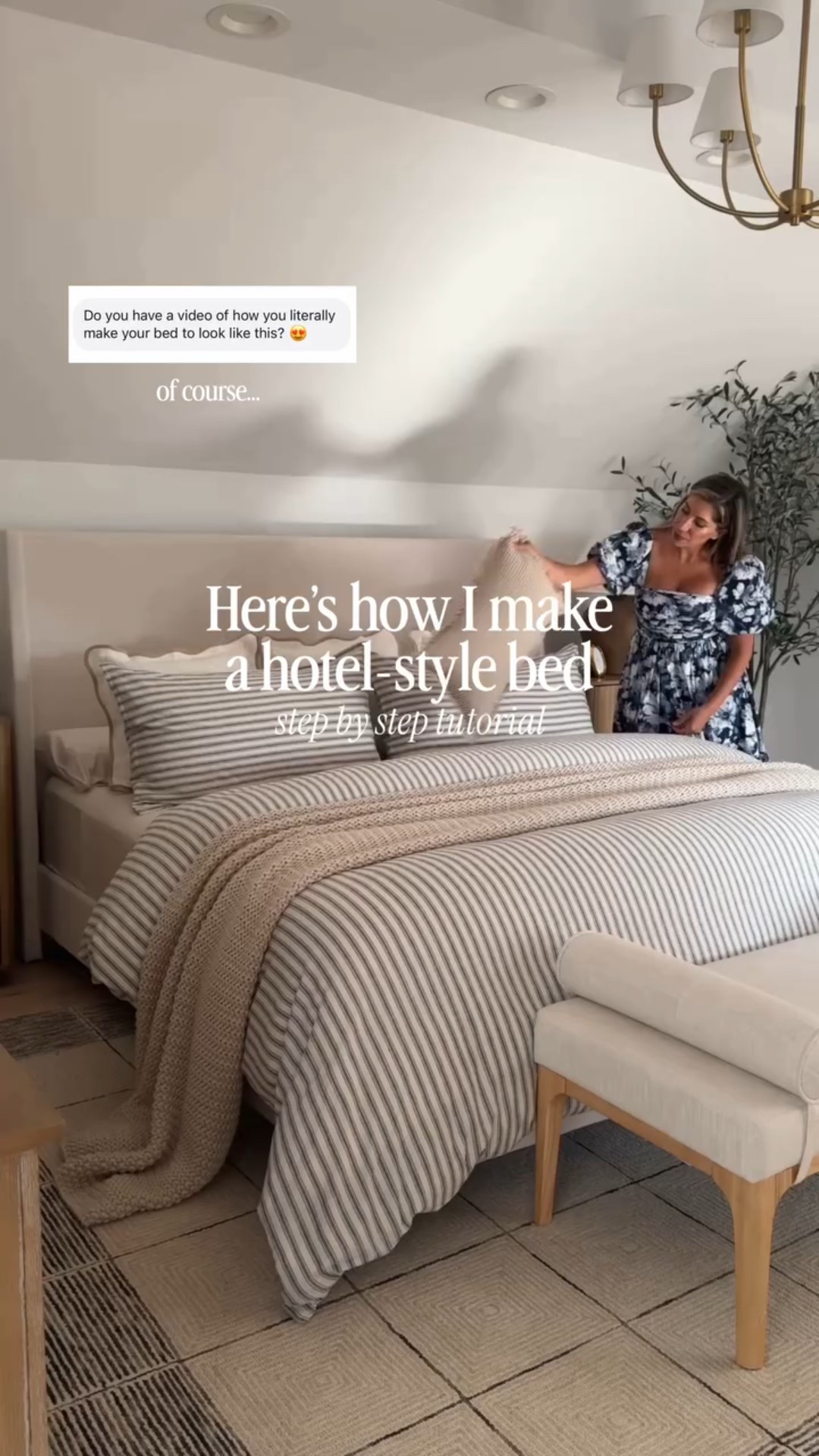 Answering my most asked question? “how do you make your bed look hotel-style?”

So here’s my exact layering routine…simple layers, good inserts, neutral textures, and a few styling touches that make the whole room feel elevated & designer worthy. ✨🤍

#bedding #hotelstyle #tutorial #beddingset #linenbedding

#LTKHome #LTKSaleAlert