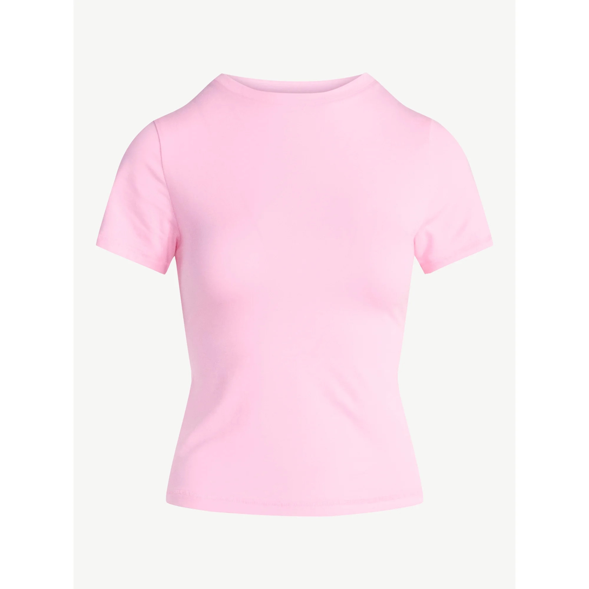 Scoop Women's Ultimate Refined Jersey Knit Fitted Baby Tee, Sizes XS-XXL | Walmart (US)