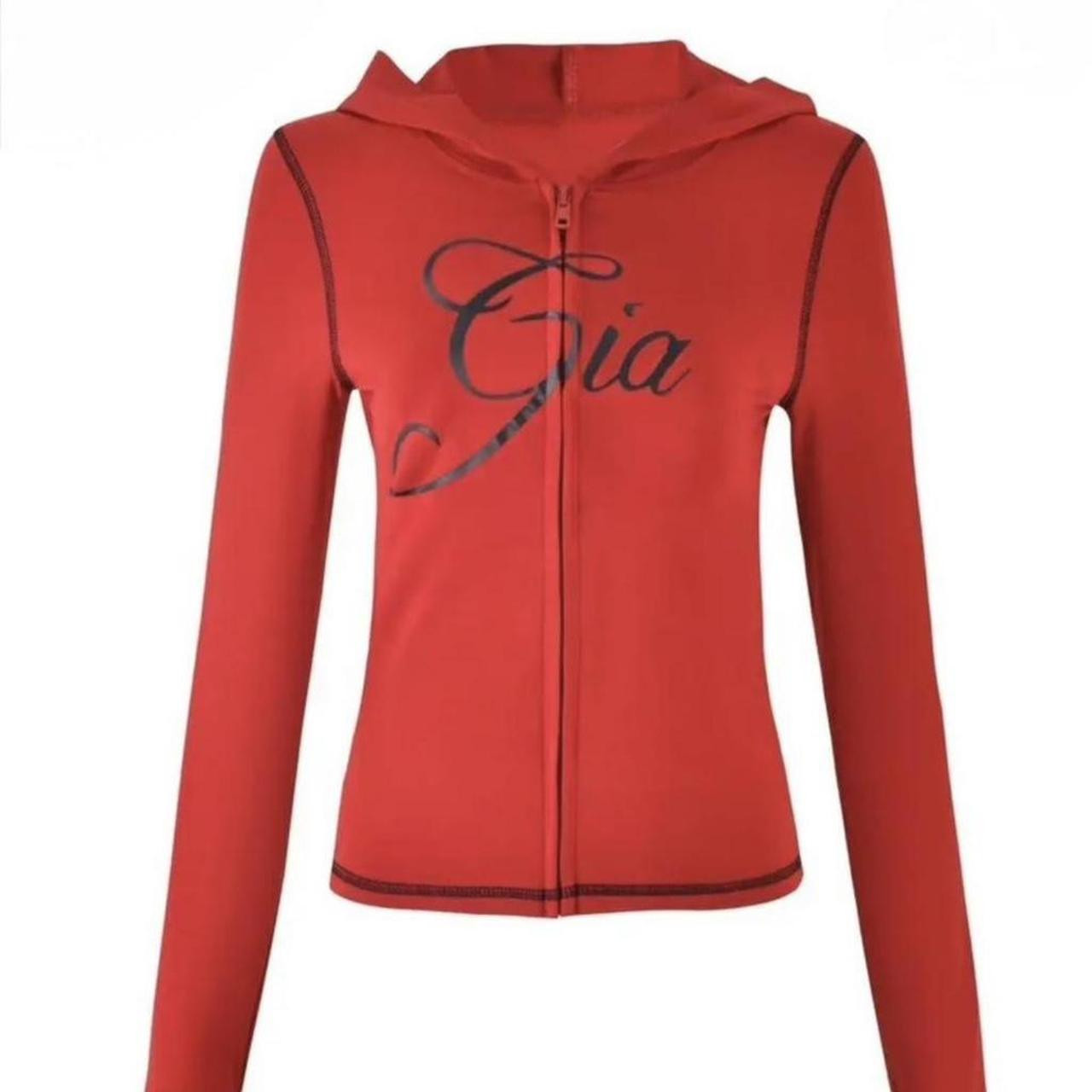 I. AM. GIA Women's Hoodie - Red - XS | Depop US