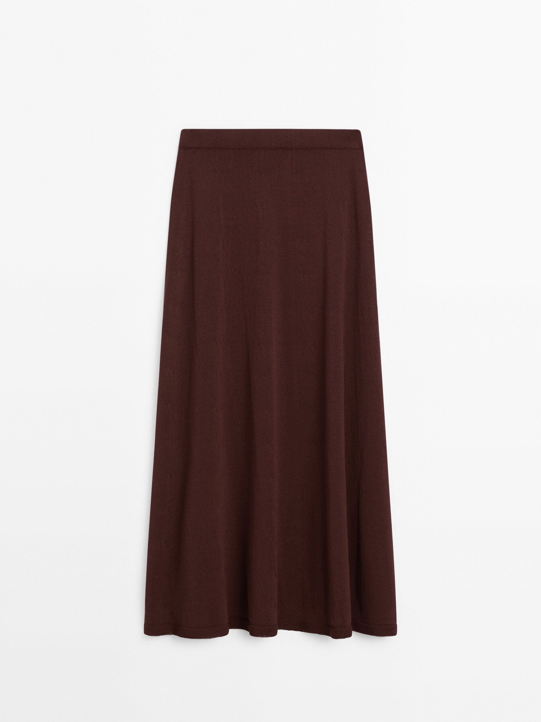 Flared knit co-ord skirt | Massimo Dutti (US)