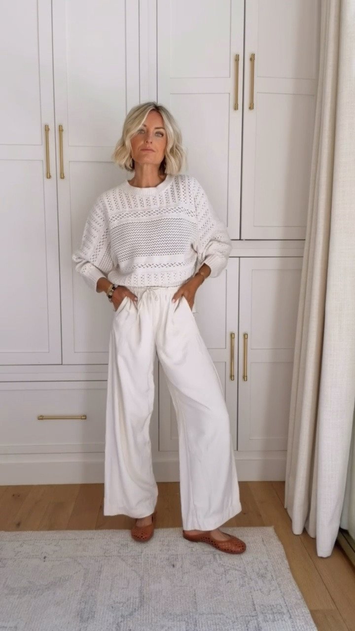 This outfit is so comfy yet still looks so elevated 👏🏼 these pieces are so great to mix & match with lots of other pieces in your wardrobe! Wearing M in the top & S in the pants.

Loverly Grey, Target find, Target fashion, white crochet sweater, white pants outfit

#LTKootd #LTKSeasonal