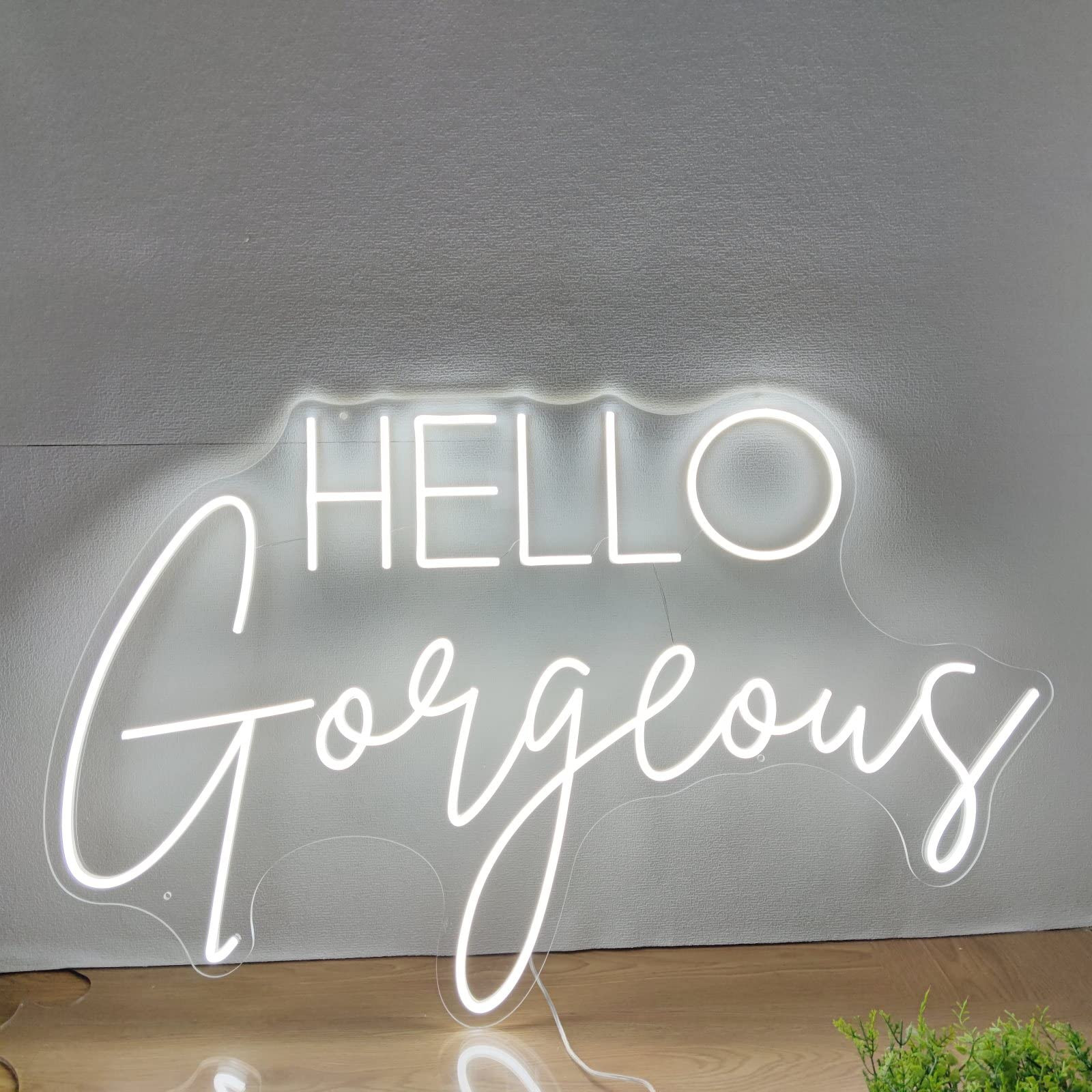 Hello Gorgeous Neon Signs for Wall Decor, 16.9 * 10.7 Inches Hello Gorgeous Neon Lights for Home ... | Amazon (US)