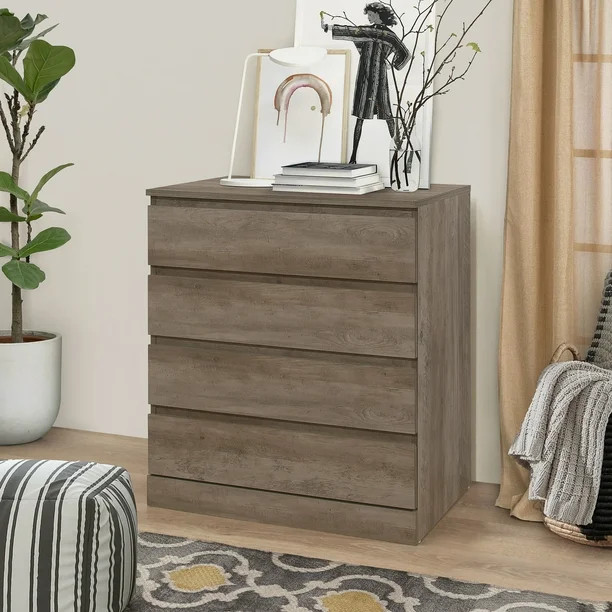 Brindle 4-Drawer Dresser, Gray Oak, by Hillsdale Living Essentials | Walmart (US)