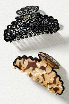 Textured Scalloped Claw Clip | Anthropologie (US)
