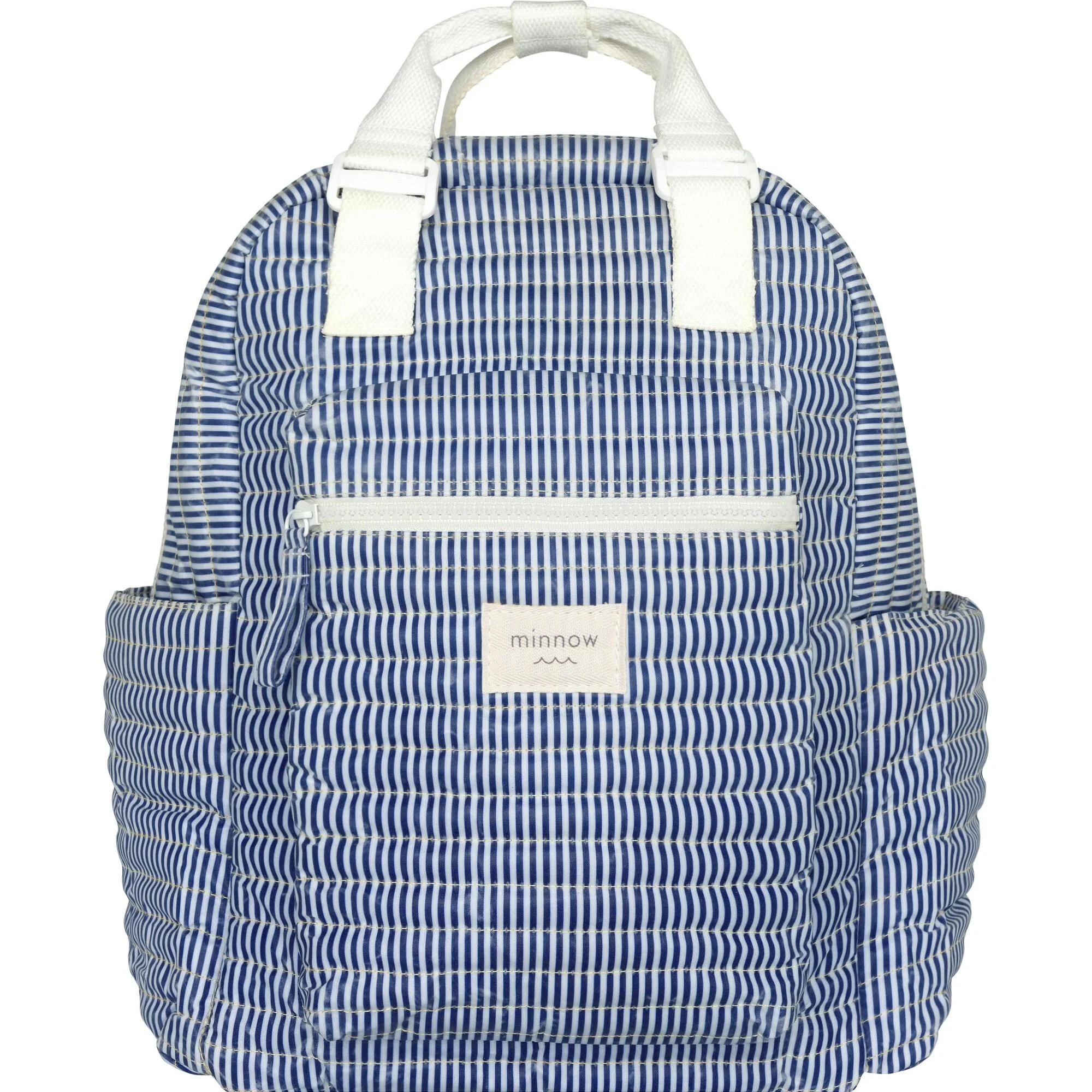 Navy Stripe Everyday Coated Backpack | Maisonette