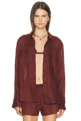 Mentawai Button Up Long Sleeve Shirt | Revolve Clothing (Global)