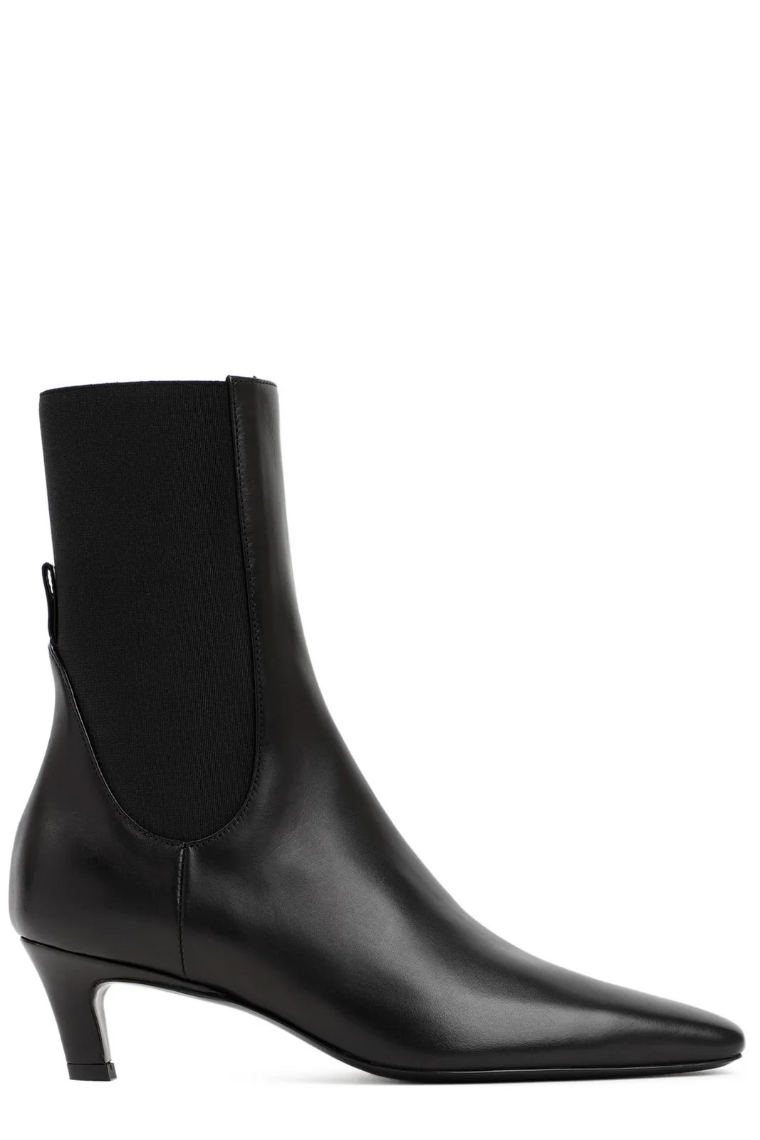 Totême Mid-Heel Square-Toe Ankle Boots | Cettire Global