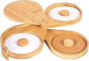 Jillmo Margarita Salt Rimmer Set Bamboo 3-Ties Cocktail Glass Rimmer , Party Bar Accessories ( Sp... | Amazon (US)