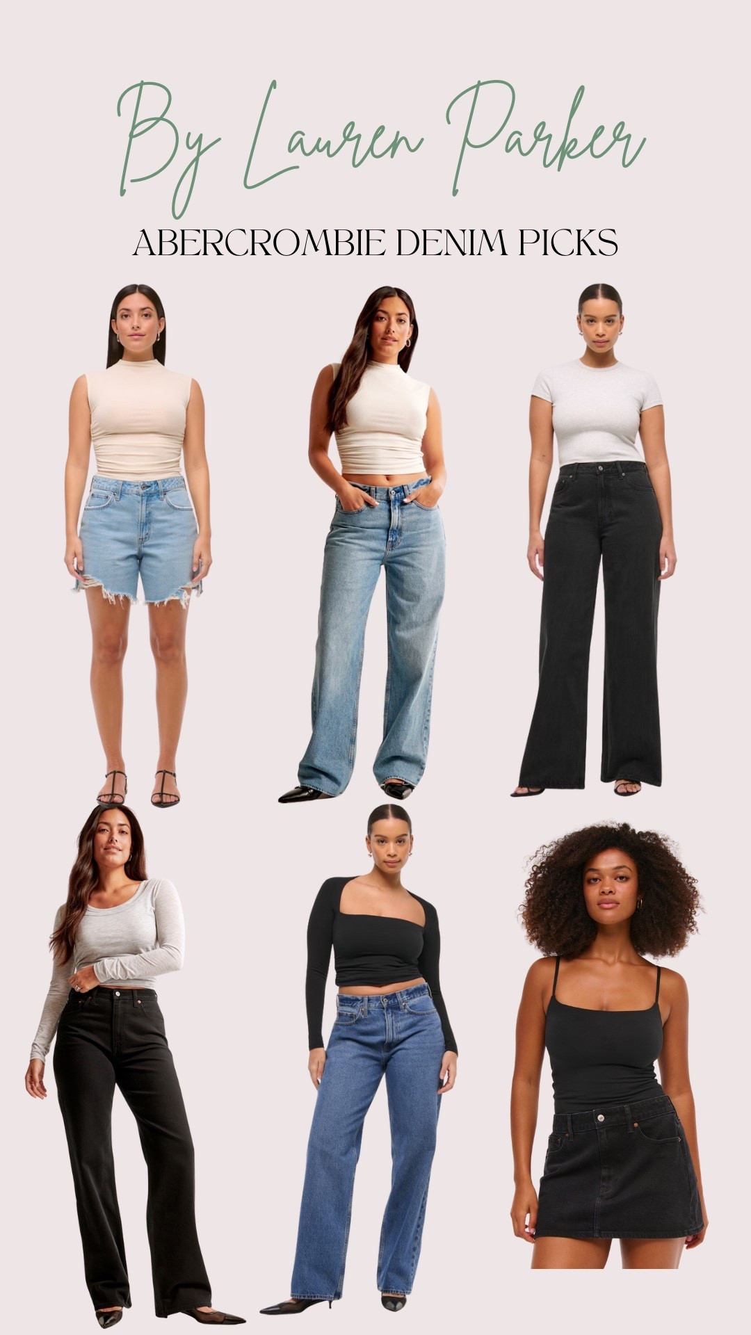 Some Abercrombie denim faves on sale. Up to 50% off 