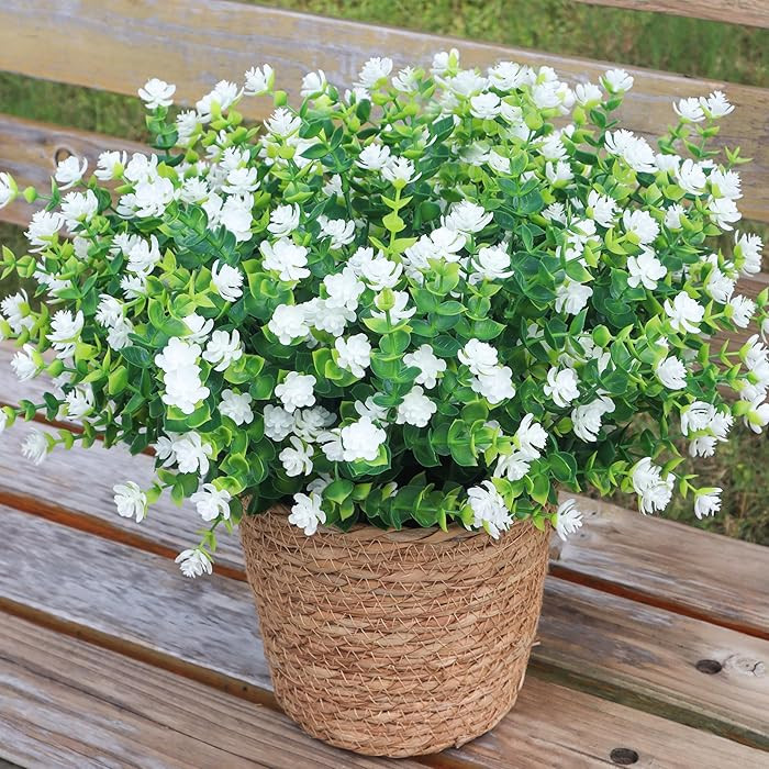 Artificial Flowers for Outdoors, Outdoor Faux Plants, 12 Bundles UV Resistant Realistic, Faux Flo... | Amazon (US)