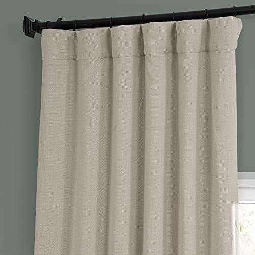 HPD Half Price Drapes BOCH-LN185-P Faux Linen Darkening Curtains for Bedroom & Living Room, 50 X ... | Amazon (US)