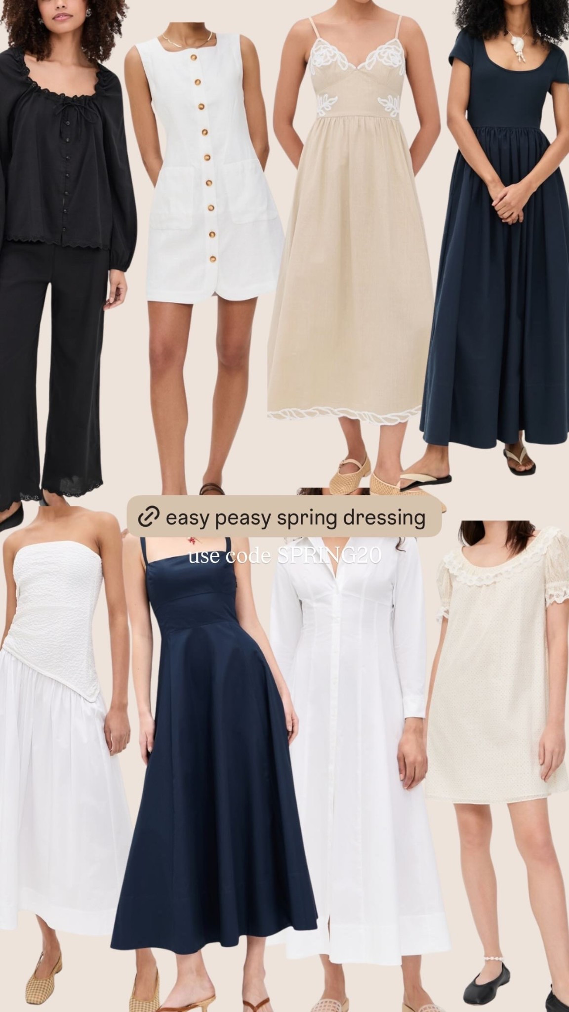 Shopbop sale use code SPRING20