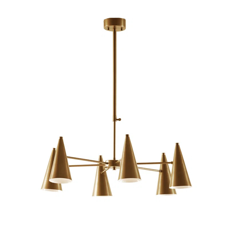 Gold Benson 6-Light Shaded Classic / Traditional Chandelier | Wayfair North America